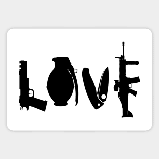 gun firearms love Magnet